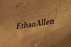 Ethan Allen two-piece china hutch, lighted, plate rails, flatware drawer