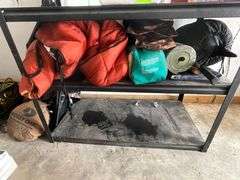 Sleeping bags, mat, machete, tent, etc.