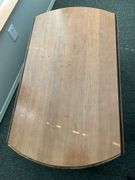 Drop leaf coffee table 42" W x 42" D x 17" T