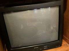 Wood entertainment center with electronics