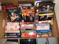 DVD and VHS movies, Insignia 7" LCD monitor and player, RCA DVD player