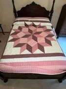Patchwork quilt, hand quilted