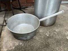 Turkey cooker, 2 aluminum pots 17" x 16"
