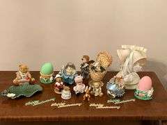 Wedding cake topper, easter eggs, Cherished Teddy Linda, etc.