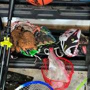 Rawling, Wilson ball gloves, Worth baseball bats