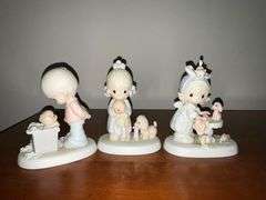Precious Moments figurines, "This is Your Day To Shine", "Something is Missing When You Are Not Around", Special Edition "You Just Can Not Chuck A Good Friendship".