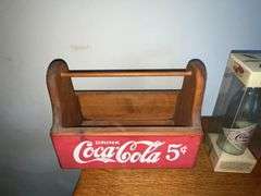 Coca Cola wooden box 12" L