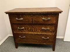 Vintage wood dresser, dovetail drawers, some wear