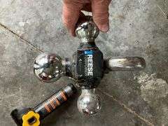 Reese 4-way adjustable ball hitch with tow hook