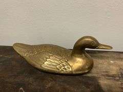 Brass duck, male & female pheasants