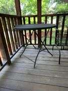 Patio table, 32" W, folding