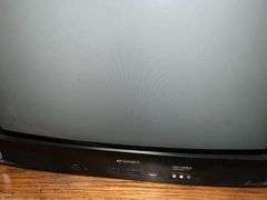 Wood entertainment center with electronics