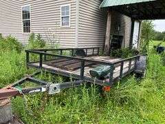 12' x 76" utility trailer, 2" ball, needs lights and wires