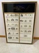 Framed "The Musical Alphabet" Ethan Allen