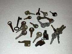 Vintage keys and a skeleton key
