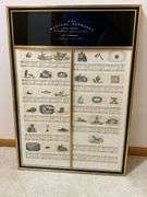 Framed "The Musical Alphabet" Ethan Allen