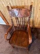 Child's rocker, needs tightened.