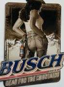 Busch Beer Head for the Mountains metal sign