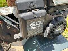 Bolen's front tine tiller 6 hp Briggs & Stratton engine, engine turns over, Model 21A-332C163