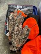 NIB head & face gear, gloves, etc. in tote