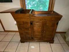 Ethan Allen dry sink with copper insert