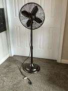 Intertek vintage style oscillating floor fan