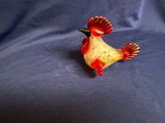 Home Accents glass rooster, mottled color body