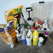 Gardening chemicals, sprayers, ice melt