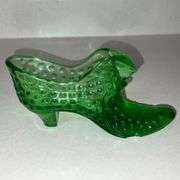 Pair of Fenton Glass cat slippers