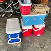 Igloo, Coleman and Rubbermaid coolers