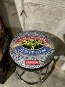 Champion Edition Street Fighter II padded game stool