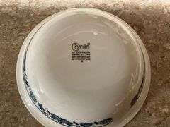 Corelle & Pyrex Old Town Blue dinnerware
