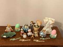 Wedding cake topper, easter eggs, Cherished Teddy Linda, etc.