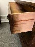 Vintage wood dresser, dovetail drawers, some wear