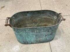 Copper wash basin