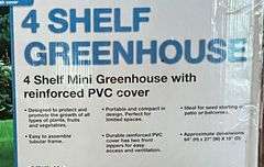 4Seasons Global 4 shelf greenhouse, NIB