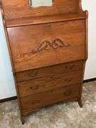Antique drop front desk