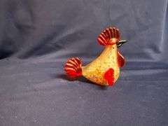 Home Accents glass rooster, mottled color body