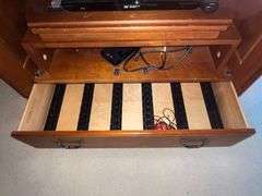 Ethan Allen entertainment cabinet with single drawer, CONTENTS NOT INCLUDED