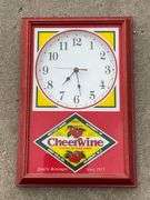 Cheerwine battery-operated clock