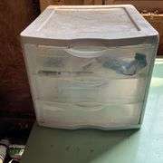 2 totes of painting supplies
