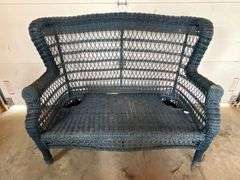 Wicker loveseat 52" W