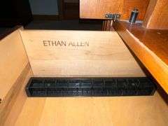 Ethan Allen entertainment cabinet with single drawer, CONTENTS NOT INCLUDED