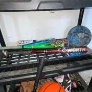Rawling, Wilson ball gloves, Worth baseball bats