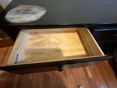 Six-drawer dresser, damage to the top