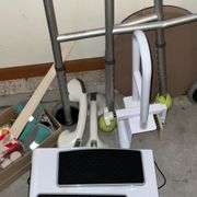 Walker, grab bars, swivel seat, etc.