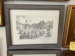 Framed print "The Defending Tigers - 1864, "18 1/2" W x 14 1/2" T