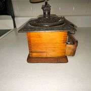 Coffee grinder converted to a lamp