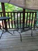 Patio table, 32" W, folding
