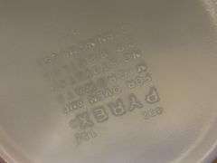 Pyrex mixing bowl, Golden Butterfly